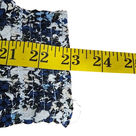 Free People Women’s Floral Tunic Blue M Cottagecore, Indie Vanguard, Whimsygoth - Picture 11 of 13